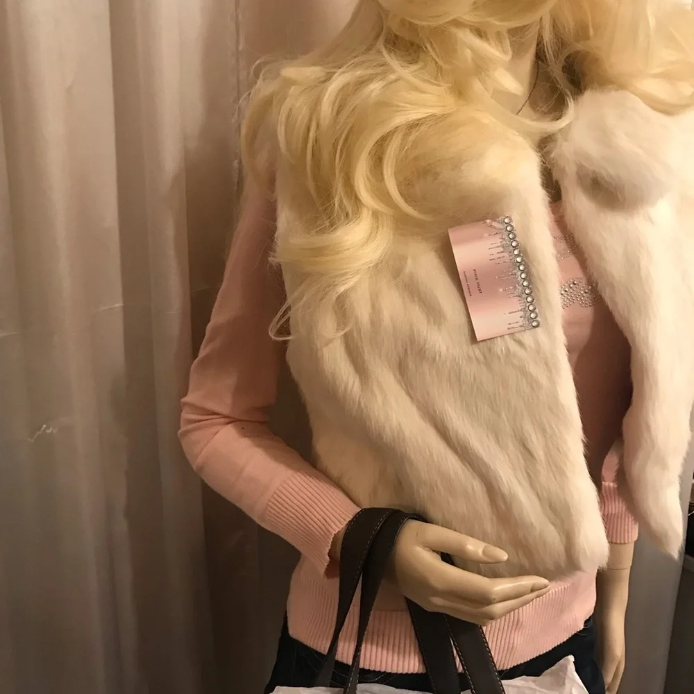 COPY - Super rare y2k 🦄juicy couture 🐰 rabbit fur caplet - Picture 14 of 15